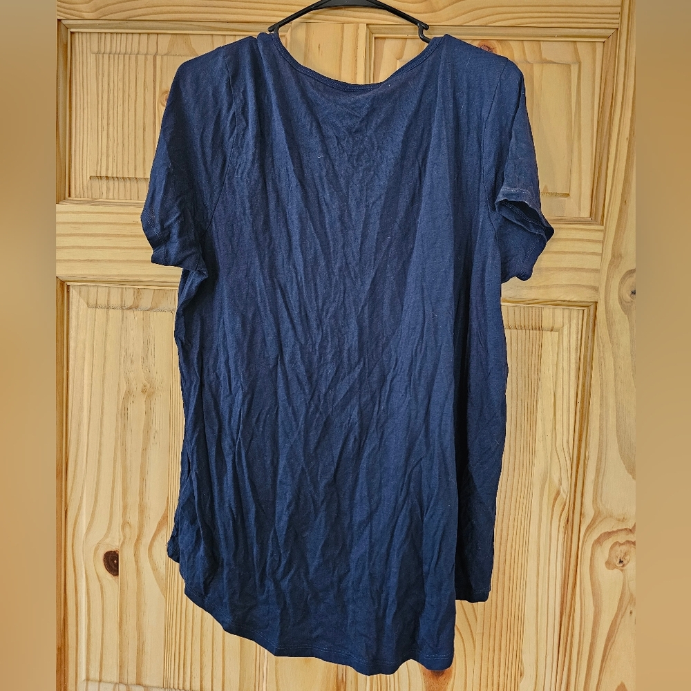 Torrid Blue Floral Antler Tee - Picture 4 of 4